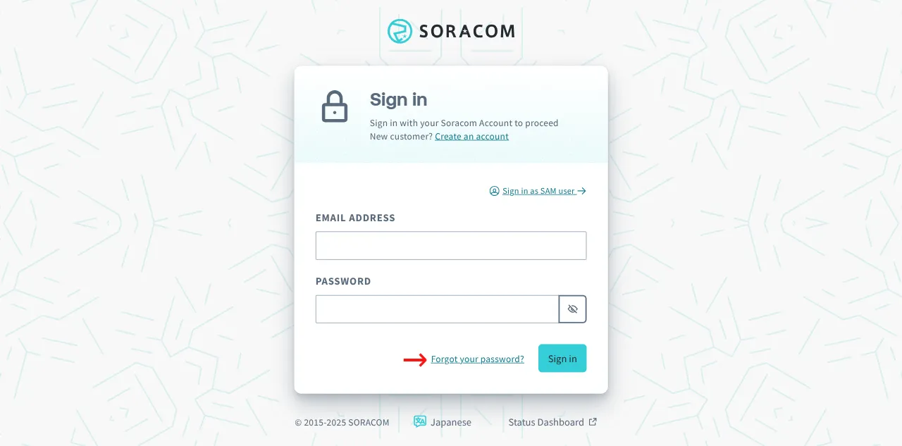 Forgot password